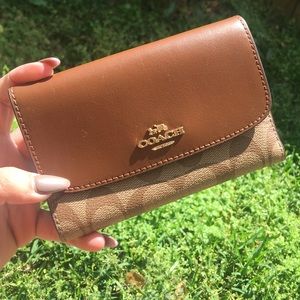 Coach trifold wallet